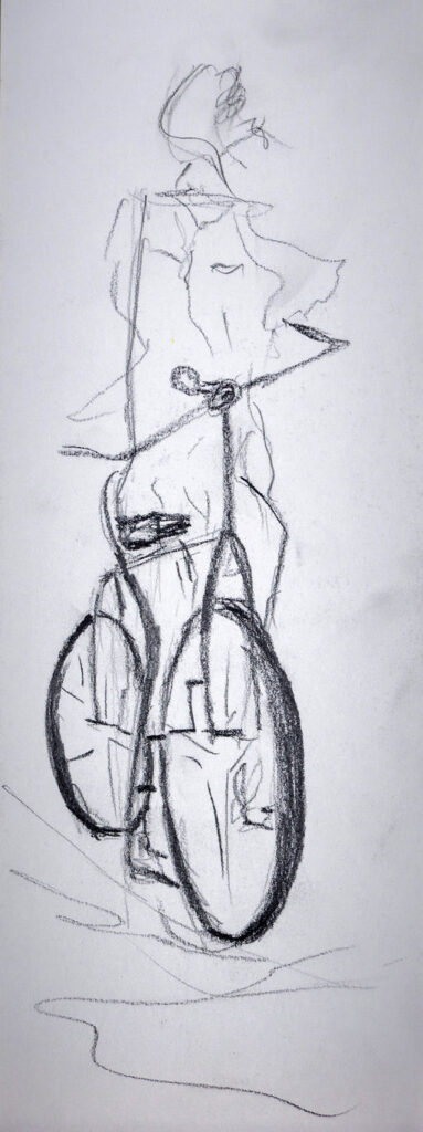 Andanças II, 2015 Série Andanças grafite sobre papel 30 x 11 cm