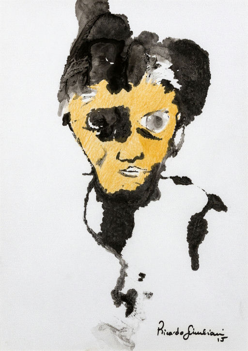 Os gêmeos I, 2015 Série Palhaçando nanquim e lápis de cor sobre papel 34 x 24 cm