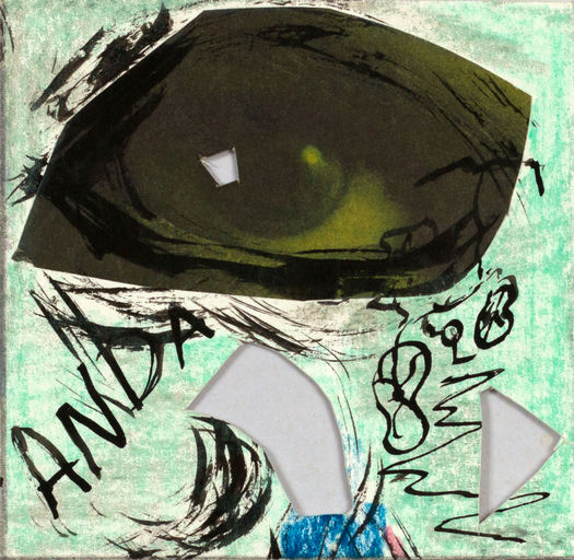 sem título, 2014 Série TransAparente jornal, nanquim e giz sobre backlight