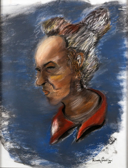 La Bruja, 2015 Série Um Gaúcho pastel seco sobre papel 63,5 x 48 cm