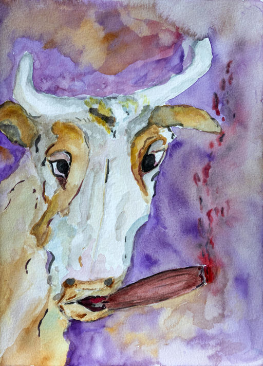 A revolução dos bichos IV, 2018 Série Um Gaúcho aquarela sobre papel 29 x 21 cm