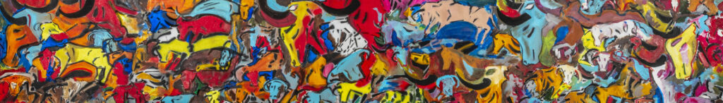 Tropel, 2018 Série Um Gaúcho acrílica sobre tela 32 x 220 cm