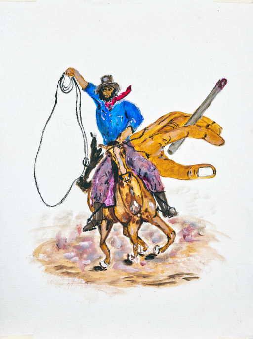 sem título, 2017 Série Um Gaúcho acrílica sobre papel 40 x 30 cm