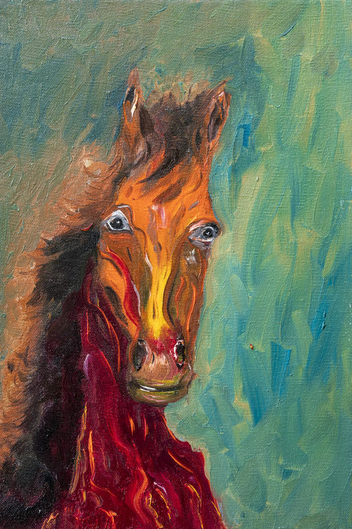 sem título, 2018 Série Um Gaúcho acrílica sobre tela 30 x 20 cm