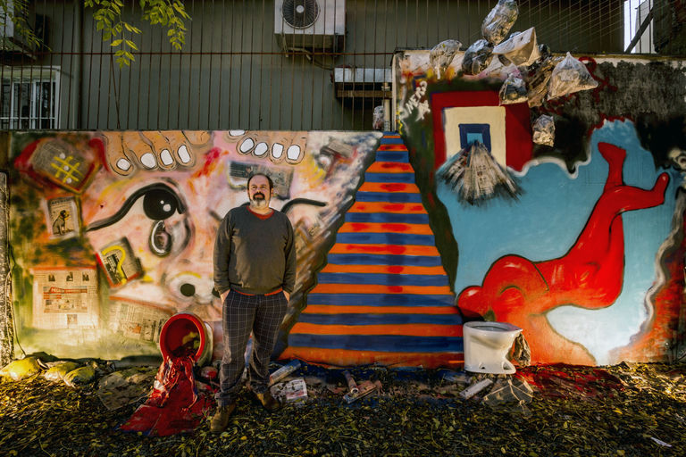 Midiotia, 2015 Série Efêmeras pintura de mural 400 x 650 cm