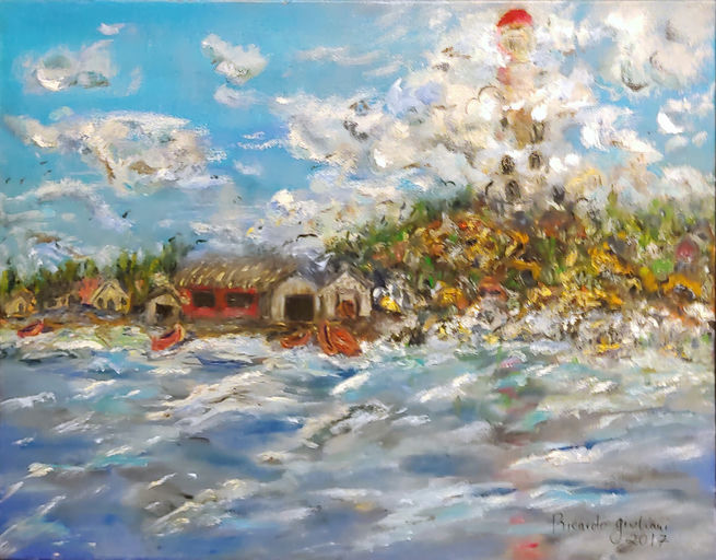 sem título, 2017 Série Um Gaúcho acrílica sobre tela 40 x 50 cm